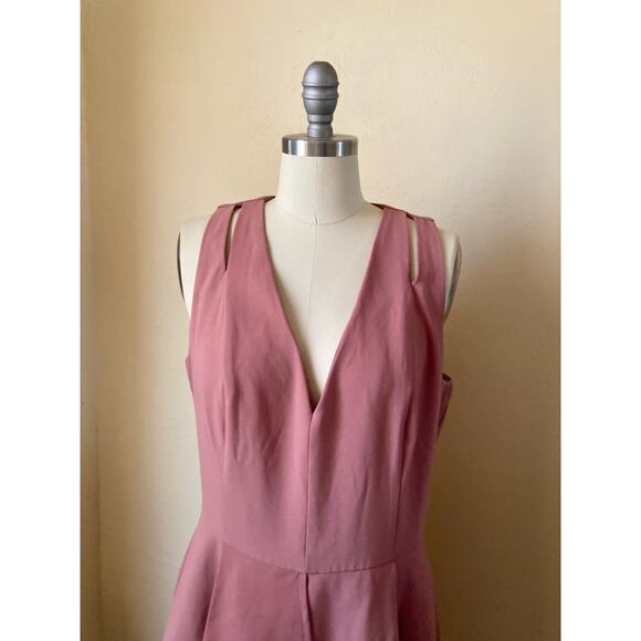 Adelyn Rae Women's Paige Dress Size L Fit-and-Flare Mauve Rose - Picture 5 of 9